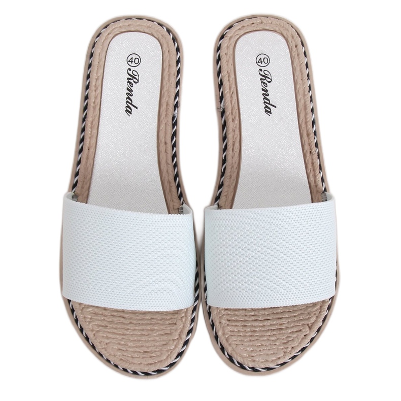 Vita damtofflor 35-185 Vit