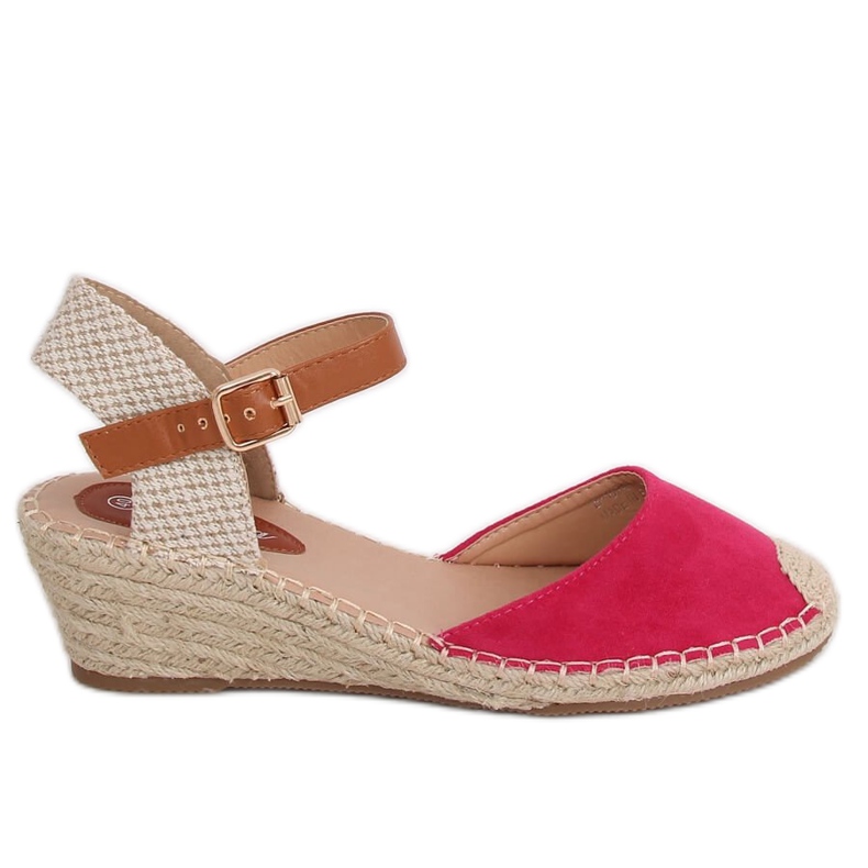Espadriller på fuchsia kilar S-820 Fushia rosa