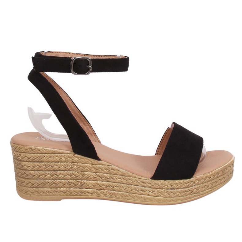 Svarta kilsandaler 019-18 Svart