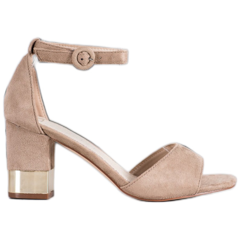 Filippo Sandaler med dekorativ häl brun