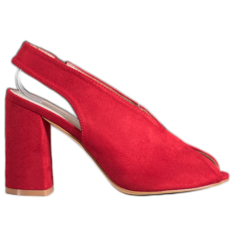 Filippo Slip-on sandaler på en bar röd