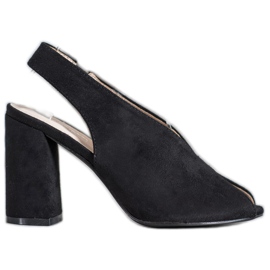 Filippo Slip-on sandaler på en bar svart