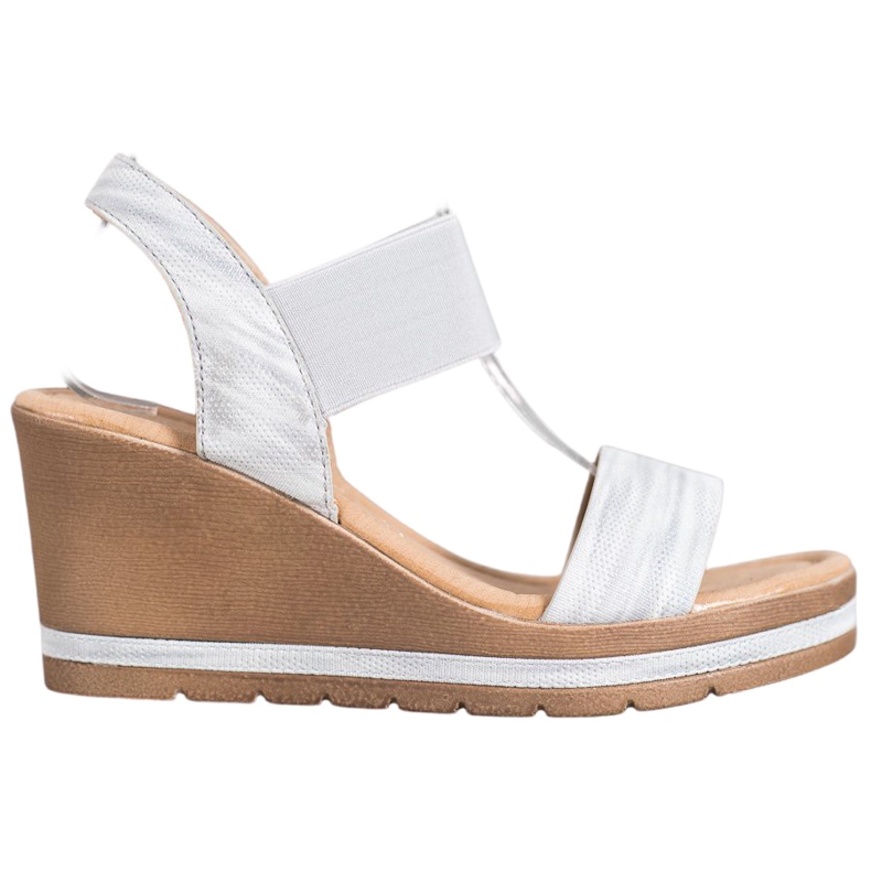 Sea Elves Snygga kilsandaler grå