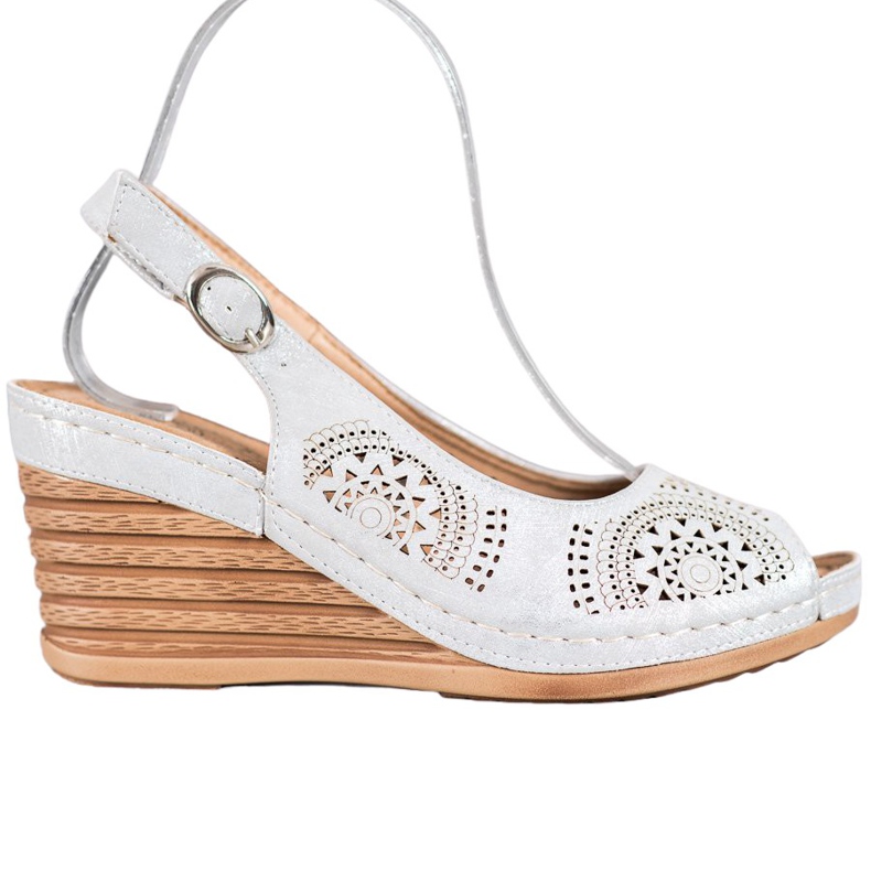 Evento Sandaler med ekologiskt läder grå