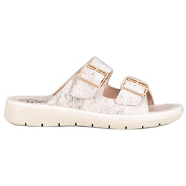 Evento Bekväma Eco Leather Tofflor brun