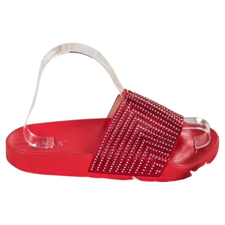 Lemax Röda tofflor med cubic zirconia