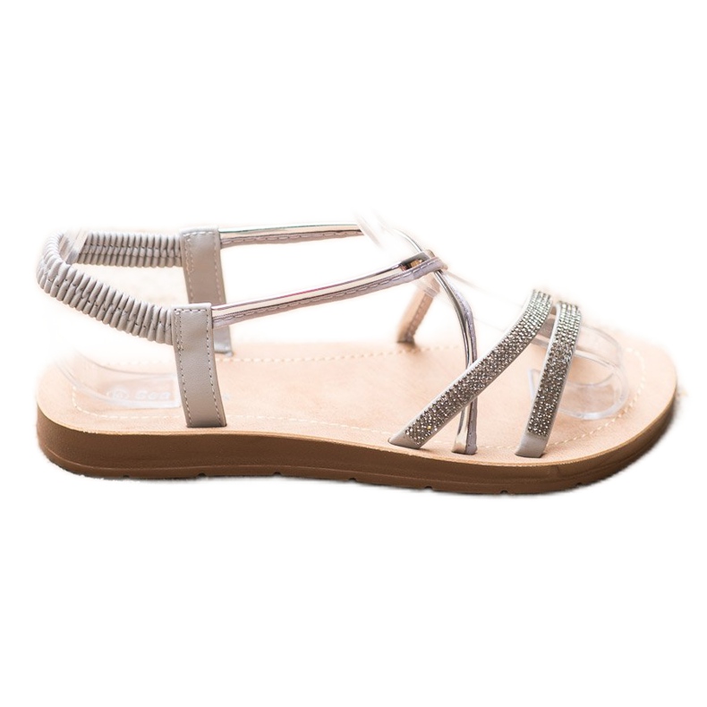 Sea Elves Sandaler med silverprydnader grå