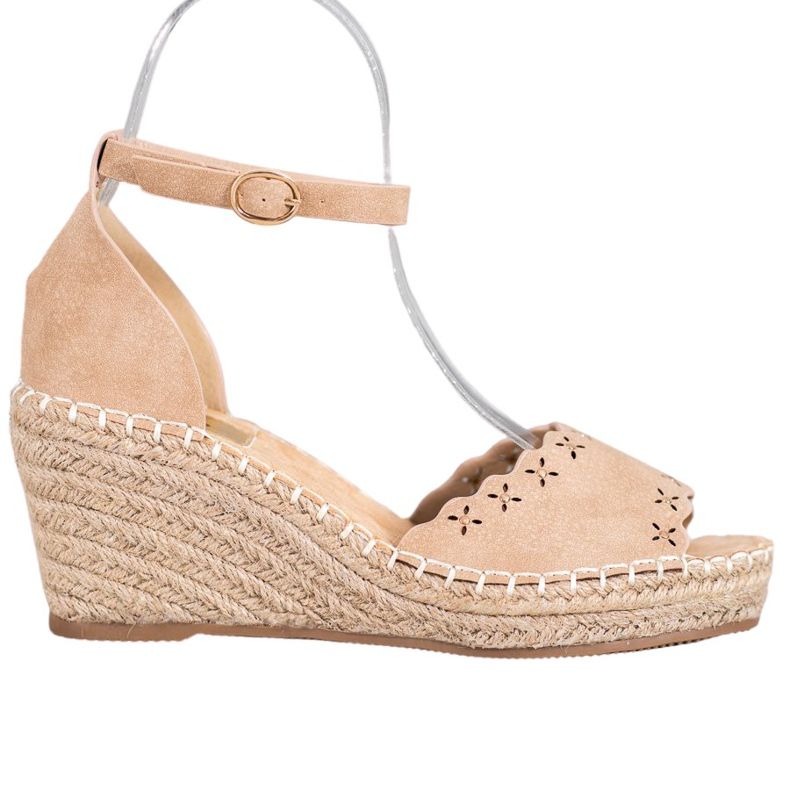 Evento Sandaler med öppet mönster brun