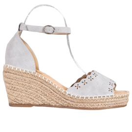 Evento Sandaler med öppet mönster grå