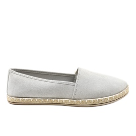 Grå slip-on espadriller D1K-6