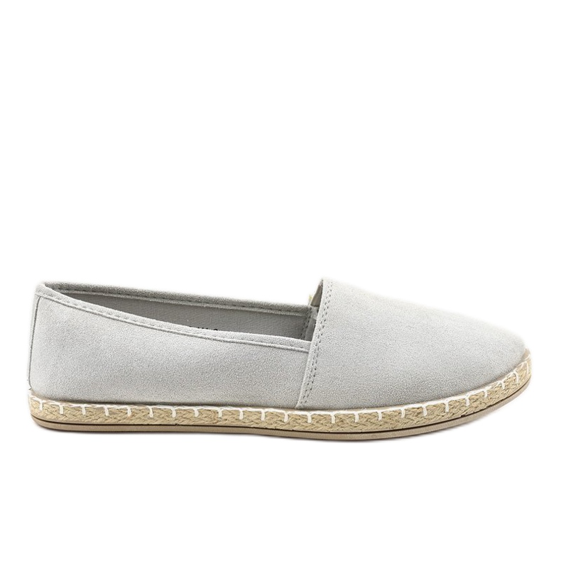 Grå slip-on espadriller D1K-6