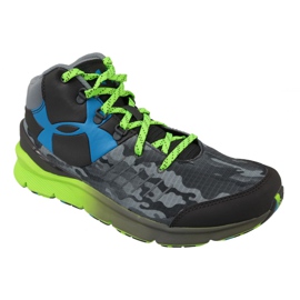 Under Armour Bgs Overdrive Mid K Jr 1266381-019 grå grön