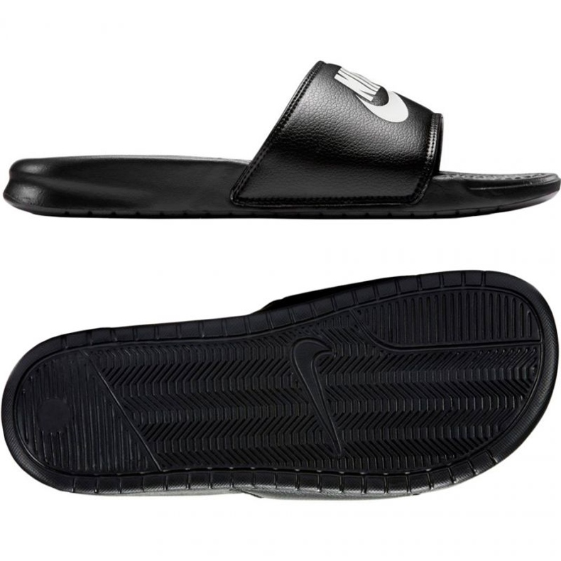 Nike Benassi JDI 343880 090 Black Flip -flops svart