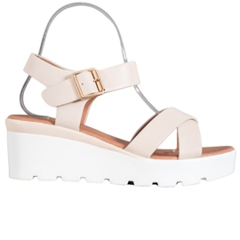 Weide Trendiga sandaler brun