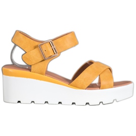 Weide Trendiga sandaler gul