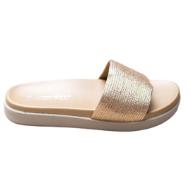 SHELOVET Klassiska gyllene tofflor