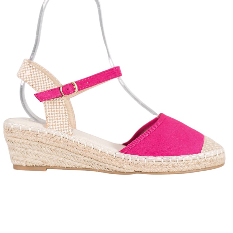 Best Shoes Espadrilles rosa sandaler