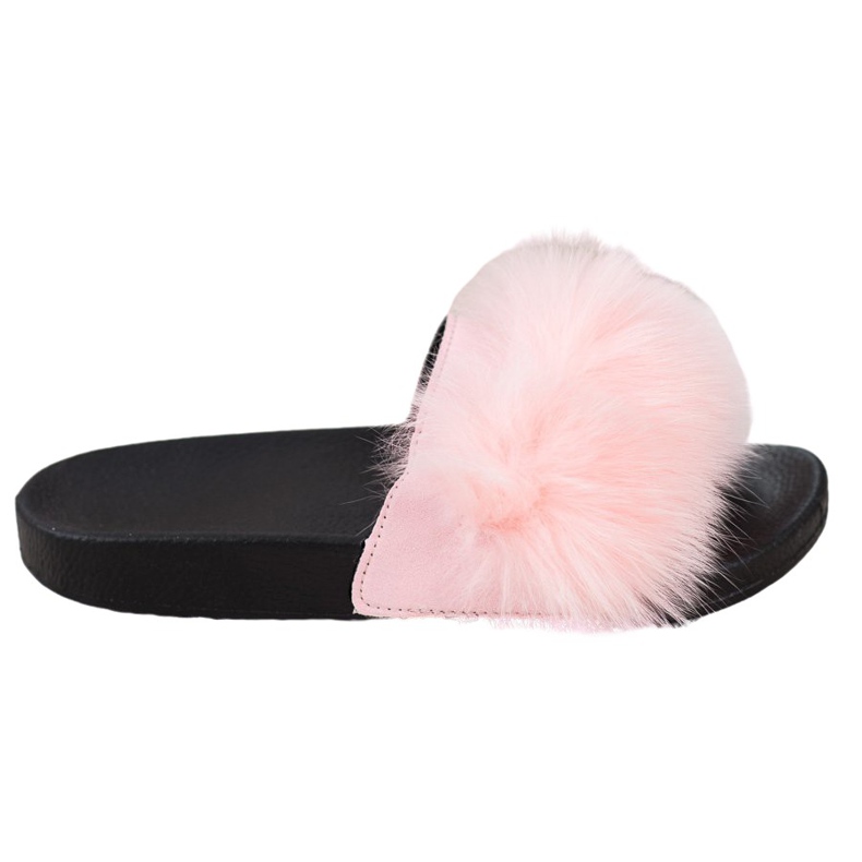 Seastar Tofflor Med Päls rosa