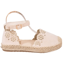 Seastar Espadriller med öppet mönster brun