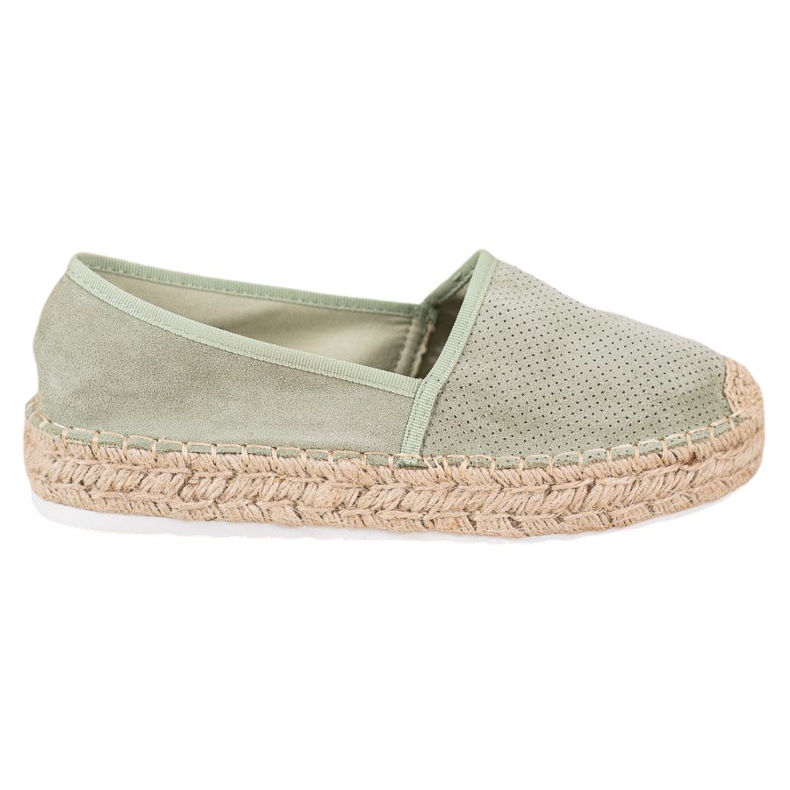 Seastar Openwork Espadrilles med mocka grön
