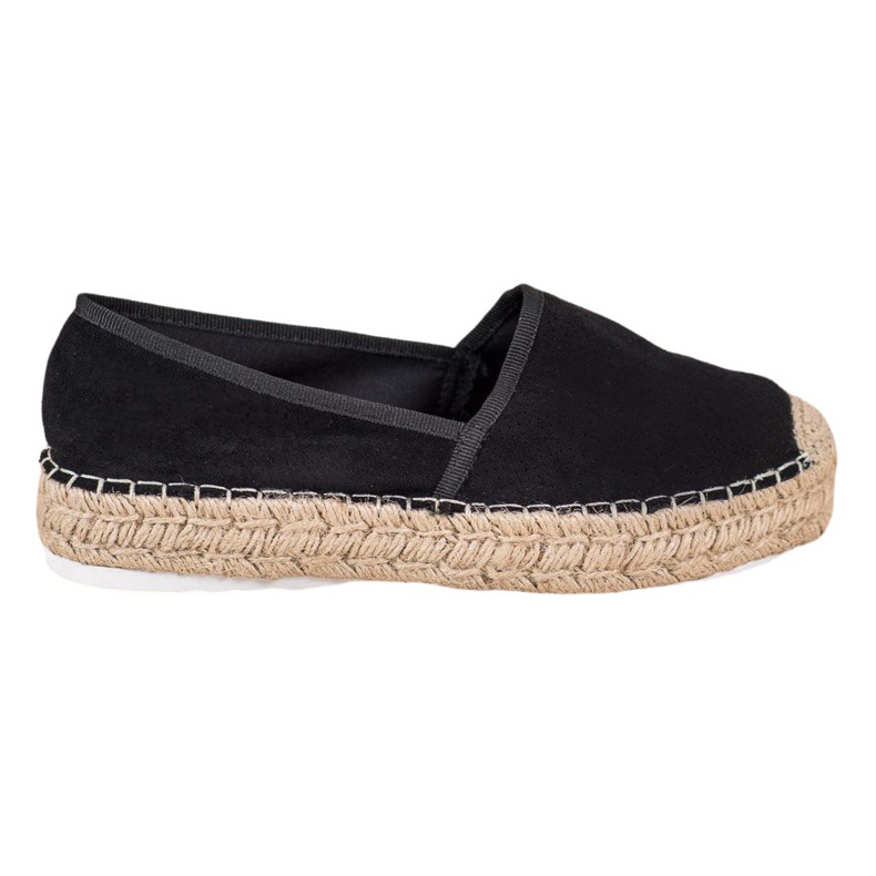 Seastar Openwork Espadrilles med mocka svart
