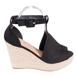 Queen Vivi Uppbyggda kilar i mocka svart