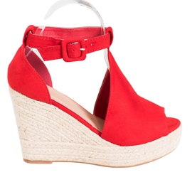 Queen Vivi Uppbyggda kilar i mocka röd