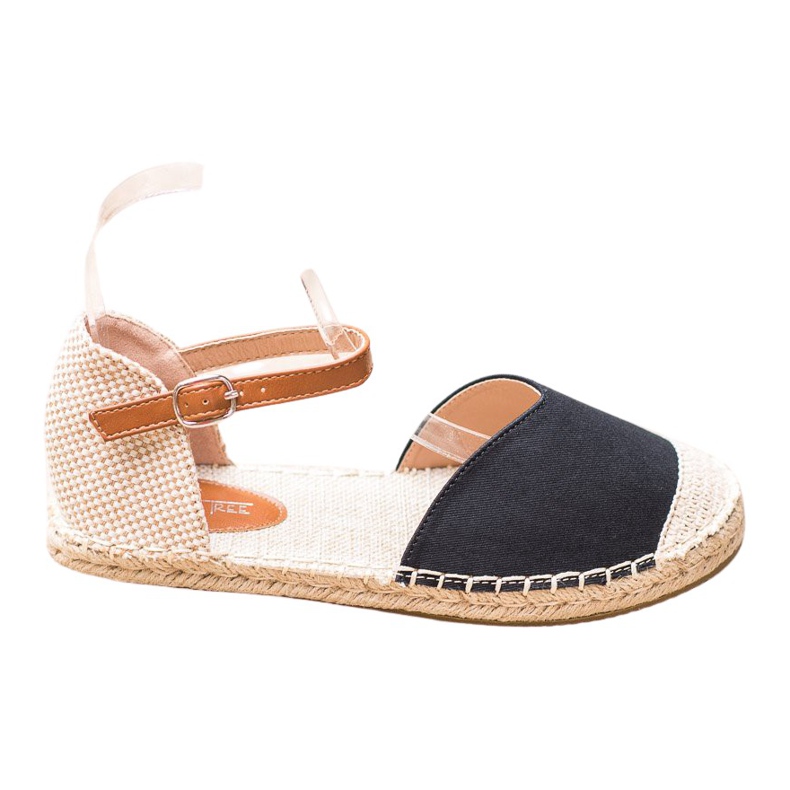 SHELOVET Textil Espadrilles svart