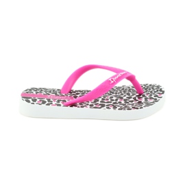 Ipanema 82777 flip-flops med leopardmönster vit svart rosa