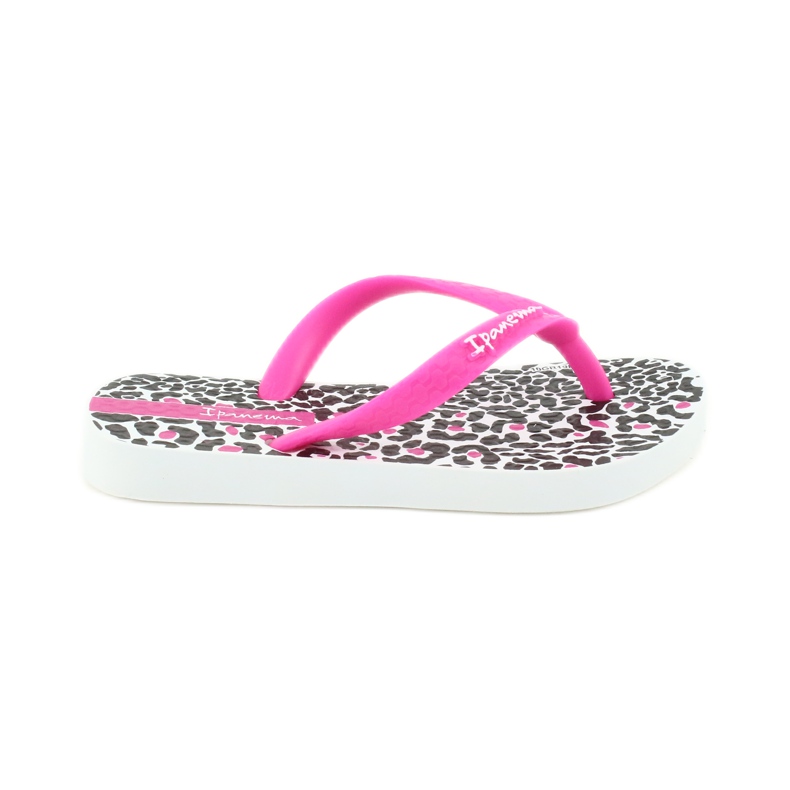 Ipanema 82777 flip-flops med leopardmönster vit svart rosa