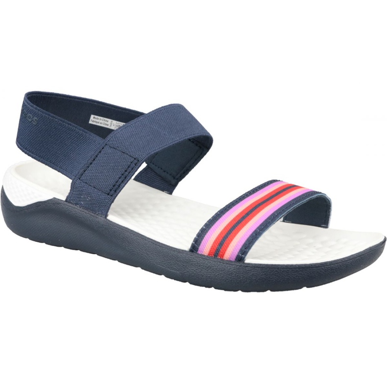 Crocs LiteRide Sandal W 205106-97W marinblå sandaler rosa