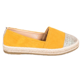 Seastar Espadriller med glitter gul