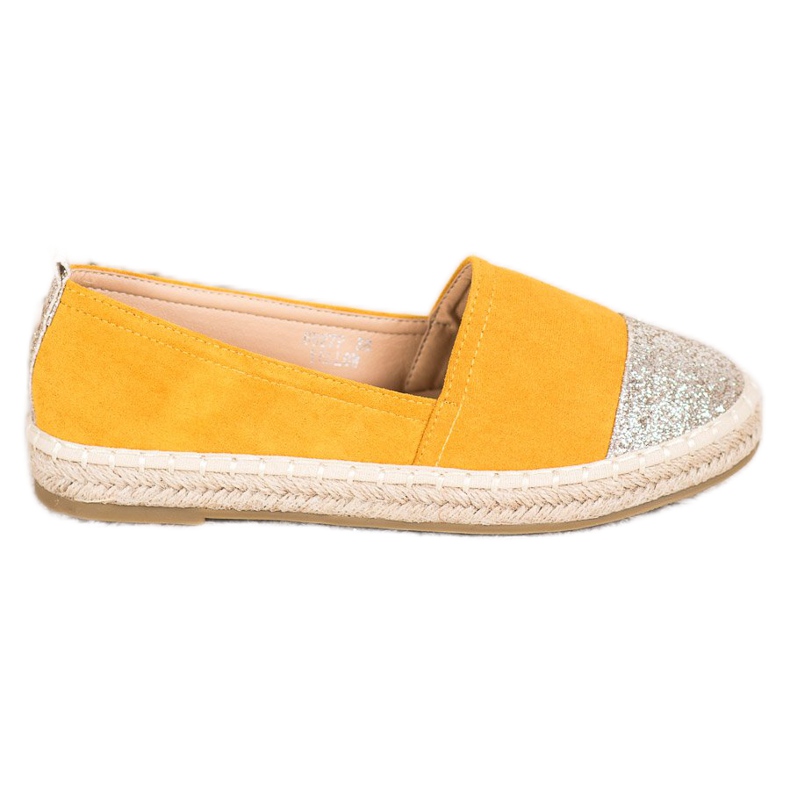 Seastar Espadriller med glitter gul