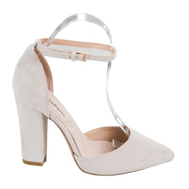 Bella Paris Högklackade pumps brun