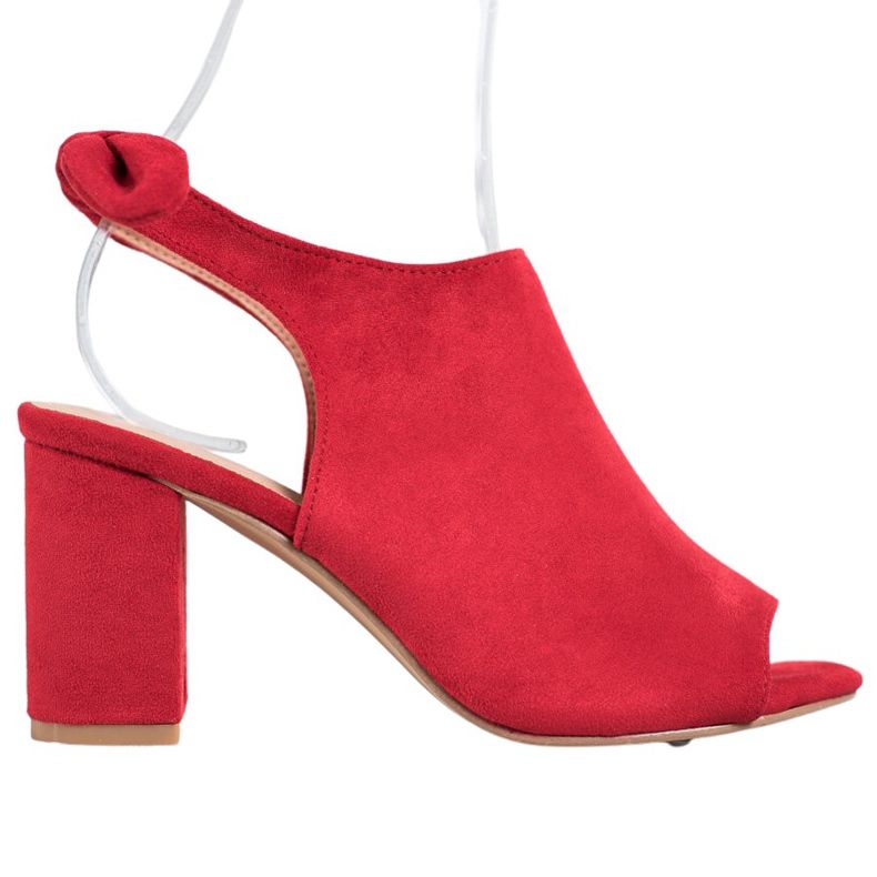 SHELOVET Sandaler med hög klack röd