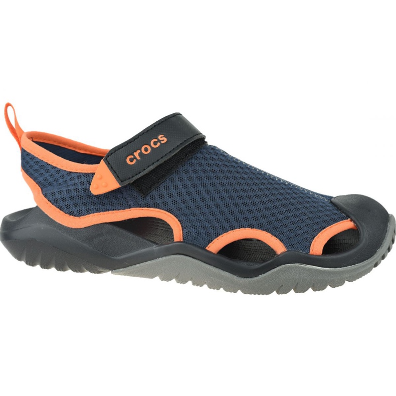 Crocs M Swiftwater Mesh Deck Sandal M 205289-4V9 marinblå