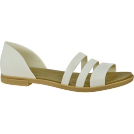 Crocs Tulum Open Flat W 206109-1CQ vit