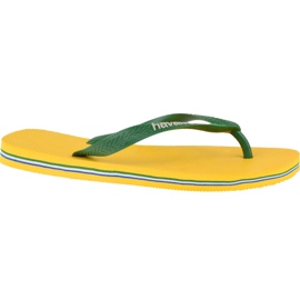 Havaianas Brasil Logo M 4110850-1652 flip-flops grön gul