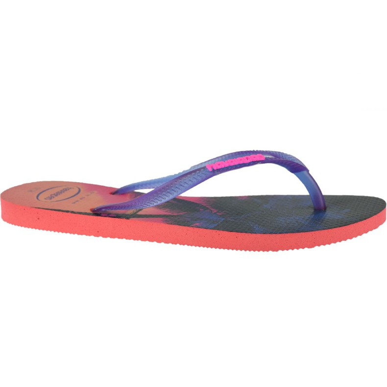 Havaianas Slim Paisage 4132614-6024 flip-flops marinblå rosa