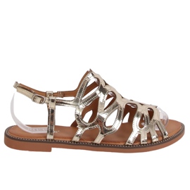 Guld damsandaler JY52 Guld gyllene