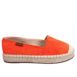 Klassisk orange espadriller 99-23A Orange