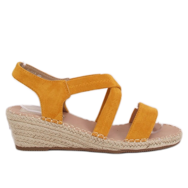 Kile sandaler honung espadrilles S-823 Gul