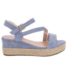 Blå espadrillessandaler 680-38 Blå
