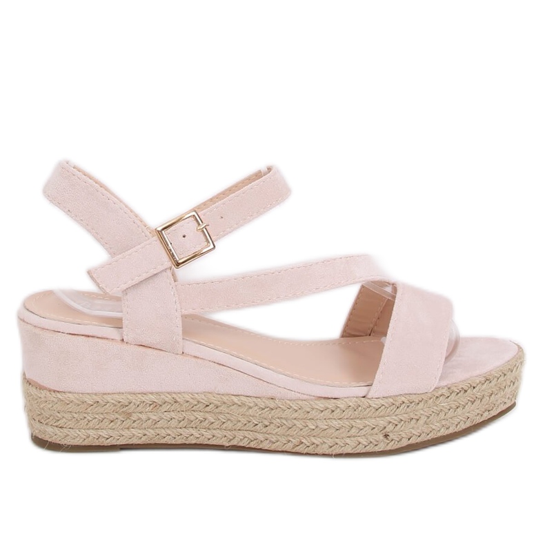 Beige sandaler espadrilles 680-38 Naken