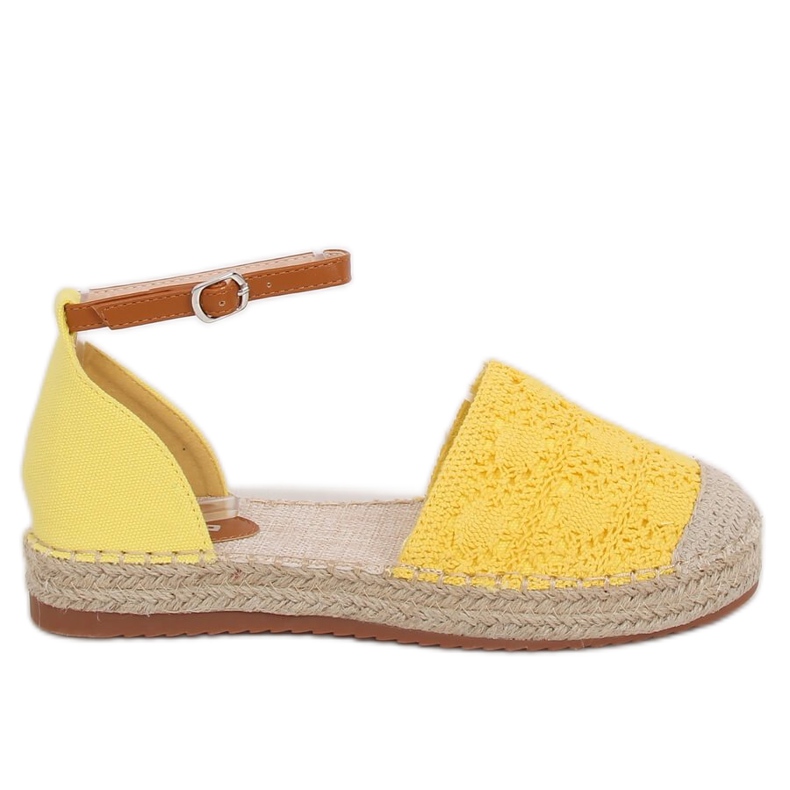 Espadrilles skuren honung 3035 Gul
