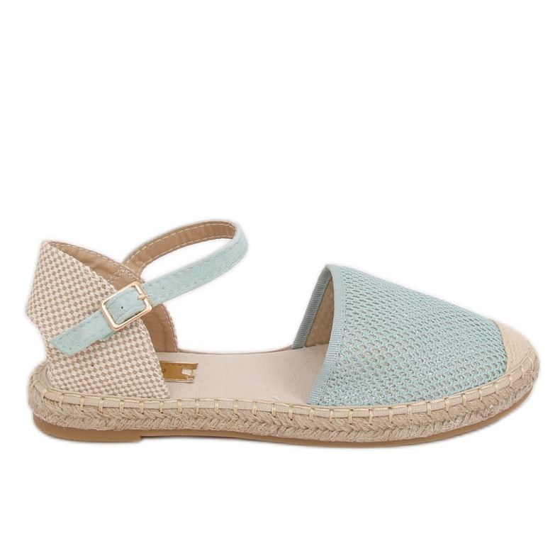 Mint espadriller för kvinnor MB-64119 Grön