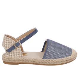 Blå espadriller för kvinnor MB-64119 Blå