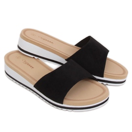 Svarta damas tofflor G-5036 Svart