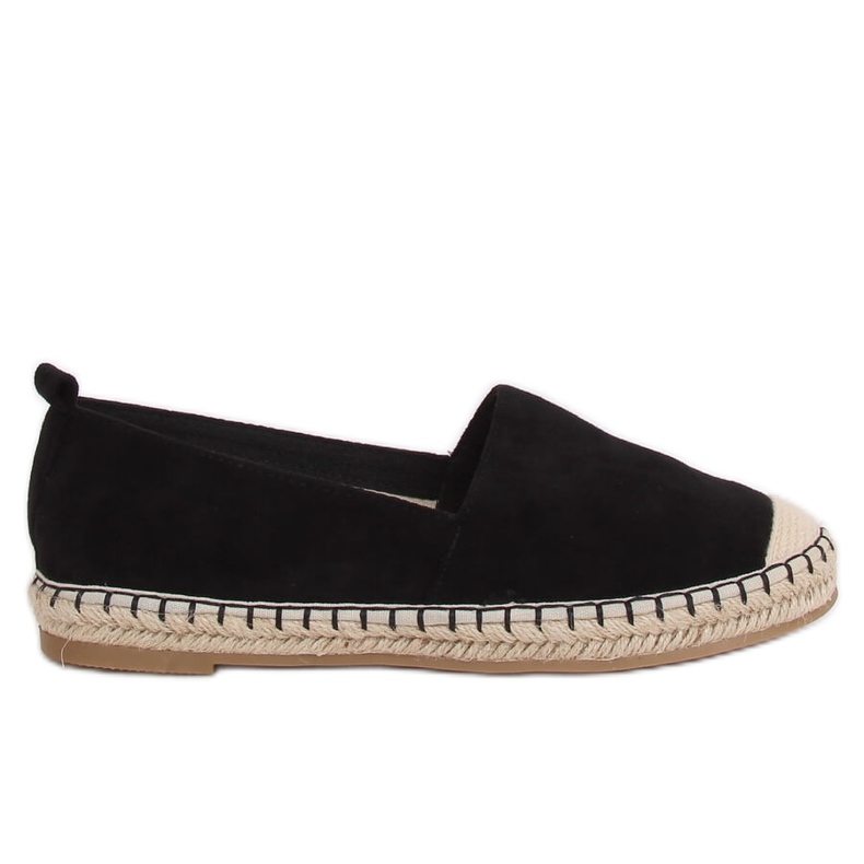 Svarta damas espadriller L-1068 Svart
