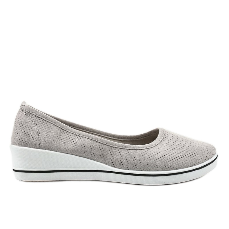 Grå sneakers på kilen HC-0307